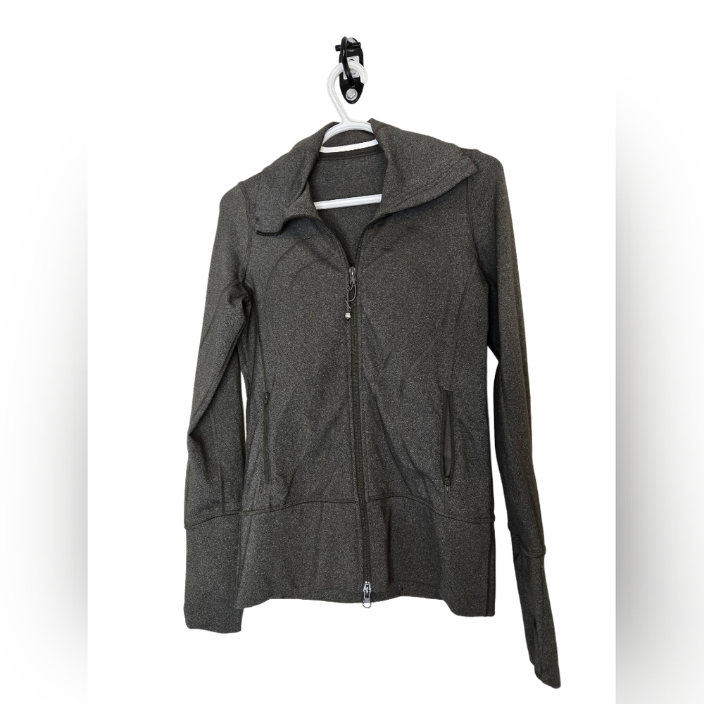 Lululemon Stride Jacket Women’s Size 4 Full Zip Discontinued Thumbholes Yoga